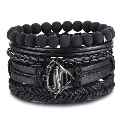 Leather Bracelet Set